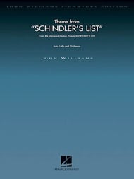 Theme from Schindler's List Orchestra Scores/Parts sheet music cover